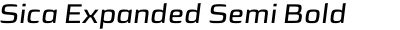 Sica Expanded Semi Bold Italic